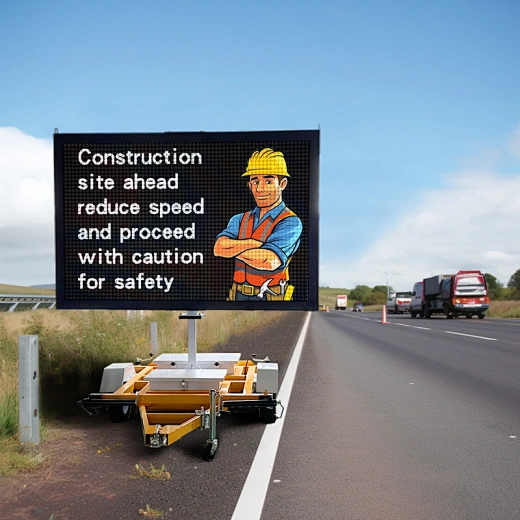 Full colour LED sign trailers for hire
